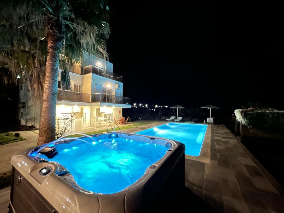 Martimi Apartments - 200M From Drapanias Beach - Pool - Hot Tub - Sauna - Bbq 基萨莫斯 外观 照片