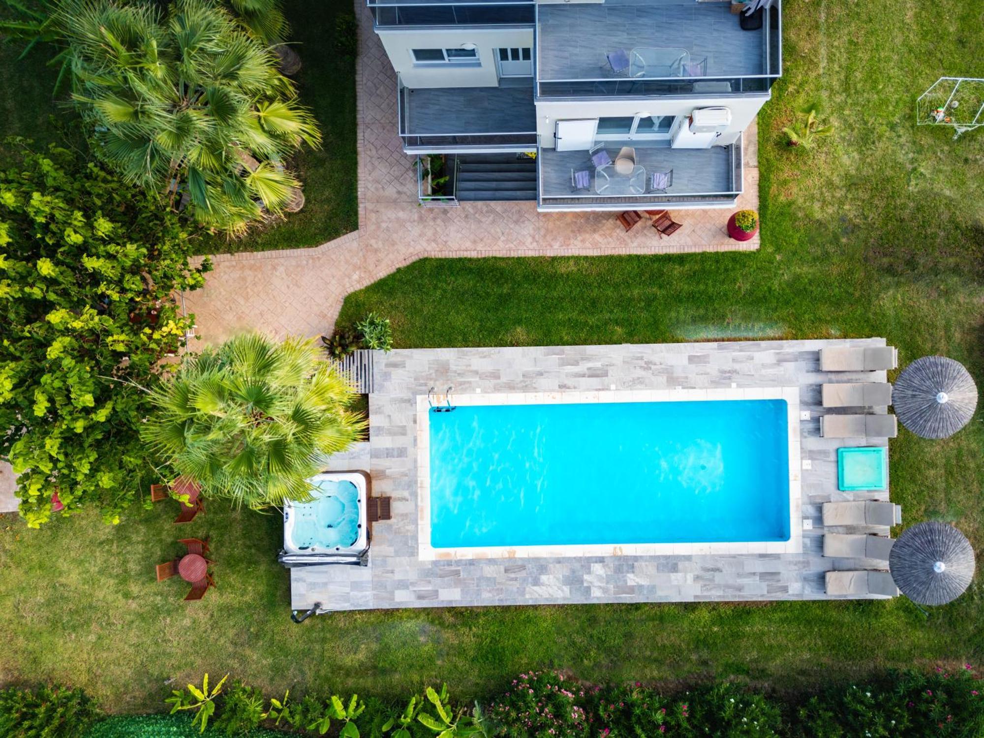 Martimi Apartments - 200M From Drapanias Beach - Pool - Hot Tub - Sauna - Bbq 基萨莫斯 外观 照片