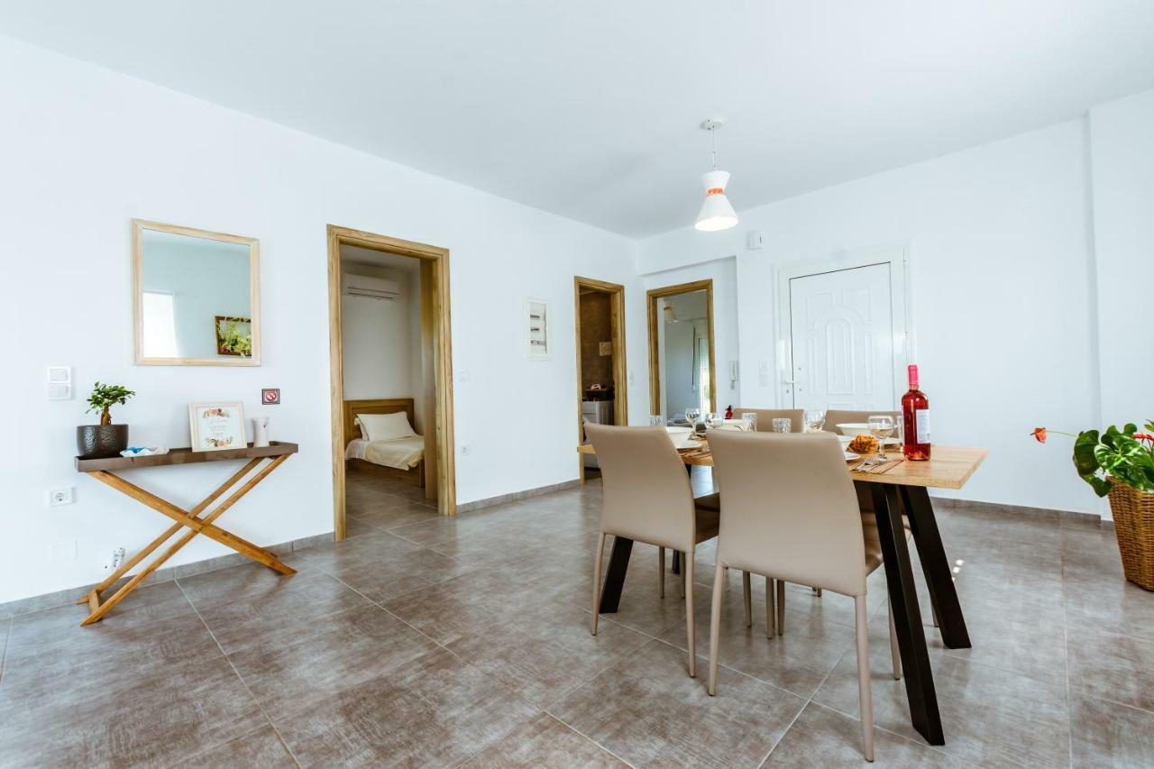 Martimi Apartments - 200M From Drapanias Beach - Pool - Hot Tub - Sauna - Bbq 基萨莫斯 外观 照片